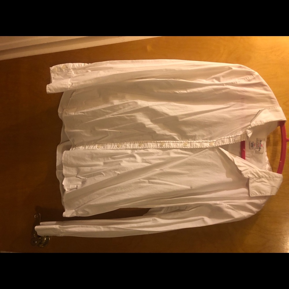 Jcrew white collared blouse